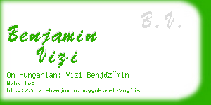 benjamin vizi business card